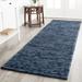 Blue 30 x 0.75 in Area Rug - Langley Street® Ferrera Striped Handwoven Dark Rug Wool/Jute & Sisal, Cotton | 30 W x 0.75 D in | Wayfair