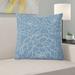 Lark Manor™ Gorrell Outdoor Square Pillow Cover & Insert Polyester/Polyfill blend in Blue | 18 H x 18 W x 3 D in | Wayfair