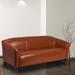 Flash Furniture Hercules Imperial Series Leather Sofa Wood in Red | 29 H x 72.75 W x 29 D in | Wayfair 111-3-CG-GG