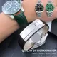 Bracelet de montre en cuir véritable pour Rolex Submariner extrémité incurvée bracelet en cuir de