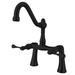 Restoration 7 in. Center Deck Mount Clawfoot Tub Faucet