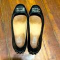 Coach Shoes | Coach Driving Moccasins Black Silver Buckles | Color: Black/Silver | Size: 6.5