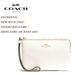 Coach Bags | Coach Corner Zip Wristlet In Gold/Chalk | Color: Cream/Gold | Size: 6 1/4" (L) X 4" (H) X 1/2" (W)