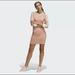 Adidas Dresses | Adidas Originals 3-Stripes Body Hugging Pink Dress Size Uk10/Eu36/Us S New 815 | Color: Pink | Size: S