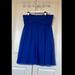 J. Crew Dresses | J. Crew Strapless Silk Chiffon Dress (Size 20) | Color: Blue | Size: 20