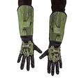 Halo Infinite Master Chief Gauntlets, Kids Costume Accessories, Child Size Video Game Inspired Cloth Gloves with Attached Gauntlet