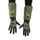 Halo Infinite Master Chief Gauntlets, Kids Costume Accessories, Child Size Video Game Inspired Cloth Gloves with Attached Gauntlet