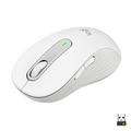 Logitech Signature M650 L Full Size Wireless Mouse - For Large Sized Hands, 2-Year Battery, Silent Clicks, Customisable Side Buttons, Bluetooth, for PC/Mac/Multi-Device/Chromebook - White