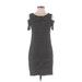 White House Black Market Casual Dress - Shift: Black Stripes Dresses - Women's Size X-Small