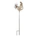Set of 2 Rooster Garden Stakes - Gold