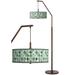 Misty Morning Bronze Downbridge Arc Floor Lamp