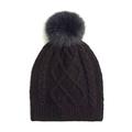 J. Crew Accessories | J.Crew Women’s Faux-Fur Pom-Pom Hat - Ag533 - One Size Nwt | Color: Black/Brown | Size: Os