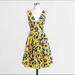 J. Crew Dresses | J. Crew Pique Fit And Flare Dress (Size 0: Nwt) (Size 12p: Nwot) | Color: Blue/Yellow | Size: Various