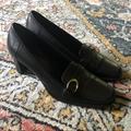Coach Shoes | Coach Keely Heeled Black Leather Buckle Loafers 10 | Color: Black | Size: 10