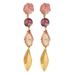 Kate Spade Jewelry | Kate Spade Floral Facets Linear Stone Drop Earrings | Color: Pink/Purple | Size: Os