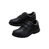 Extra Wide Width Men's Double Adjustable Strap Comfort Walking Shoe by KingSize in Black (Size 16 EW)