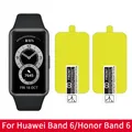 Protecteur d'écran pour montre connectée Huawei Band 6 2 pièces Film TPU HD transparent pas en