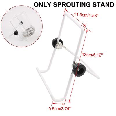 2 Pcs Mason Jar Seed Sprouting Stands Metal Holder
