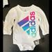 Adidas Matching Sets | Adidas Baby Set (2) Bodysuit Size 12 Months. Gray/White. Long Sleeve. | Color: Gray/White | Size: 9-12mb