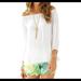 Lilly Pulitzer Tops | Nwt Lilly Pulitzer Enna Off Shoulder Top Xxs | Color: White | Size: Xxs