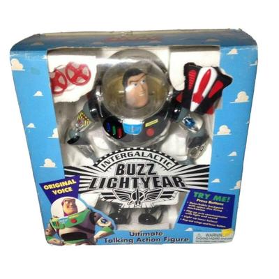 Disney Toys | 1995 Toy Story Intergalactic Buzz Lightyear Silver Chrome Talking Action Figure | Color: Silver | Size: Onesize