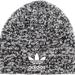 Adidas Accessories | Adidas Men's Originals Trefoil Ii Knit Beanie Black - White Marl / White - Nwt | Color: Black/White | Size: Os