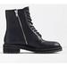 Urban Outfitters Shoes | New Urban Outfitters Men's Black Leather Utility Combat Boots 10 | Color: Black | Size: 10