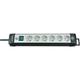 Brennenstuhl Premium-Line 6-fach mit Schalter, schwarz/lichtgrau, 5 m