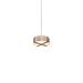 Cerno Plura 1 - Light Unique Drum LED Pendant in White/Brown | 6.4 H x 24 W x 24 D in | Wayfair 06-230-24DF-35P1