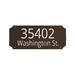 Montague Metal Products Inc. Front Plate Only Princeton Two Line Wall Mount Metal in Brown | 7.25 H x 15.25 W x 0.078 D in | Wayfair LCS-0208-W-RB