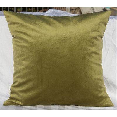 Super Luxury Soft Pillow Cases Many Color & Size Options - 18x18, Green TangDepot Solid Velvet Throw Pillow Cover/Euro Sham/Cushion Sham 