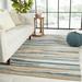 Blue/White 108 x 0.67 in Area Rug - Joss & Main Delsie Abstract Handmade Tufted Wool Blue/Beige Area Rug Wool | 108 W x 0.67 D in | Wayfair