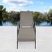 Latitude Run® Adjustable Patio Chaise Folding Lounge Chair w/ Backrest Metal | 24.5 H x 75.5 W x 26 D in | Wayfair 9C0D75EFED26456381F16565DDC32FBD