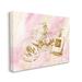 Stupell Industries Fashion Bottle Trio Gold Glam Abstract Pattern by Ziwei Li - Graphic Art Canvas/Metal in Pink | 30 H x 40 W x 1.5 D in | Wayfair