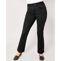 Blair DenimEase™ Flat-Waist Bootcut Jeans - Black - 6P - Petite