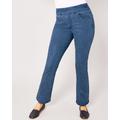 Blair DenimEase™ Flat-Waist Bootcut Jeans - Denim - 16P - Petite