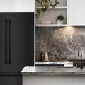 ZLINE 36" 22.5 cu. ft 4-Door French Door Refrigerator w/ Ice Maker, Stainless Steel in Black | 69.69 H x 35.75 W x 29.13 D in | Wayfair RFM-36-BS