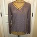 American Eagle Outfitters Tops | American Eagle Soft And Sexy Burgundy And Gray Long Sleeve T-Shirt Size Small | Color: Gray/Red | Size: S