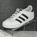 Adidas Shoes | Adidas Superstar Classic Shoe Sneakers Men's 7.5 Will Fit Woman Size 9 | Color: Black/White | Size: 7.5