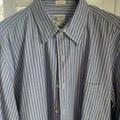 J. Crew Shirts | J Crew Mens Button Dress Shirt Blue Striped | Color: Blue/Orange | Size: L