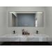 Latitude Run® Contemporary Halo Series Frameless Lighted Beveled Bathroom/Vanity Mirror in Black | 30 H x 72 W x 1.1 D in | Wayfair