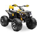 Playkin - quad racer yellow trottinette électrique pour enfants 12V batterie rechargeable 4 roues