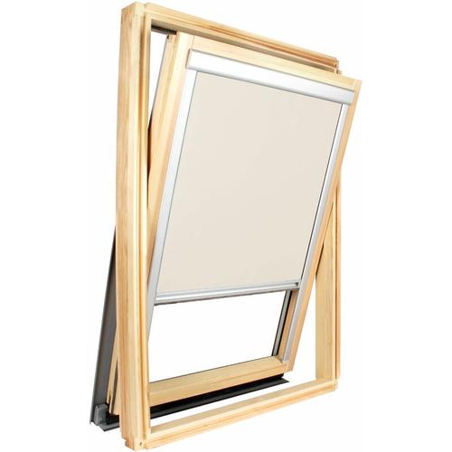 Beiges Verdunkelungsrollo für Roto ® Dachfenster - 11/11 - Fensterscheibe: B 100 cm x H 103,5 cm
