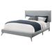 87.25" Cloudy Gray Style Rectangular Bed Frame - Queen Size