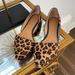 J. Crew Shoes | J Crew Leopard Print Calf Hair Flats | Color: Red | Size: 6.5