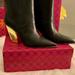 Tory Burch Shoes | New! Tory Burch Size 8.5 Tory Burch Lila Ankle Bootie Gold Heel | Color: Black/Gold | Size: 8.5