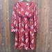 Anthropologie Dresses | Eri + Ali Dress From Anthro, Orange Floral, Size 4 | Color: Orange/Red | Size: 4