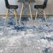 Blue/Gray 60 x 0.25 in Area Rug - Bokara Rug Co, Inc. Hand-Knotted High-Quality Blue Area Rug Viscose | 60 W x 0.25 D in | Wayfair