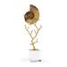 Chelsea House Ammonoidea Figurine Metal/Crystal in Brown/White/Yellow | 19.25 H x 6.25 W x 3.5 D in | Wayfair 383275