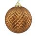 The Holiday Aisle® Durian Glitter Ball Ornament Plastic in Brown | 2.75 H x 2.75 W x 0.5 D in | Wayfair AFAAAC6EF4E343A79118672BF1685E46